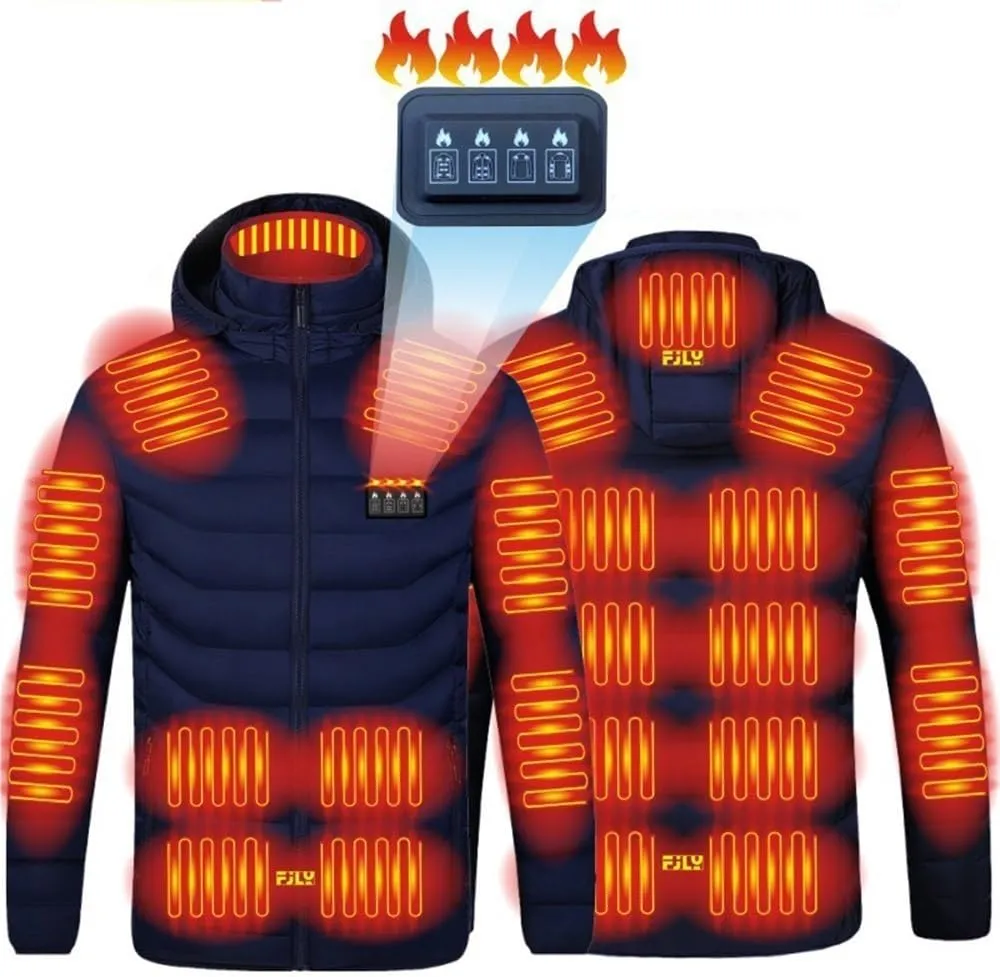 Abrigo con capucha con calefacción  21 zonas de calefacción  chaqueta con calefacción for hombres y mujeres  chaleco con calefac