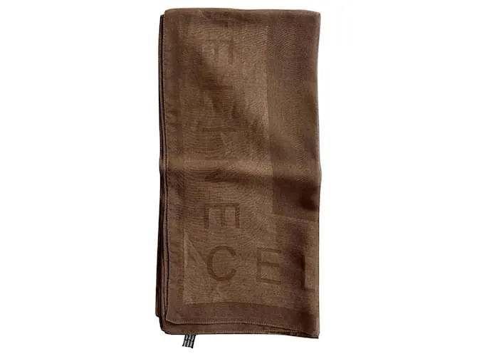 Autre Marque Bufandas de seda Castaño 