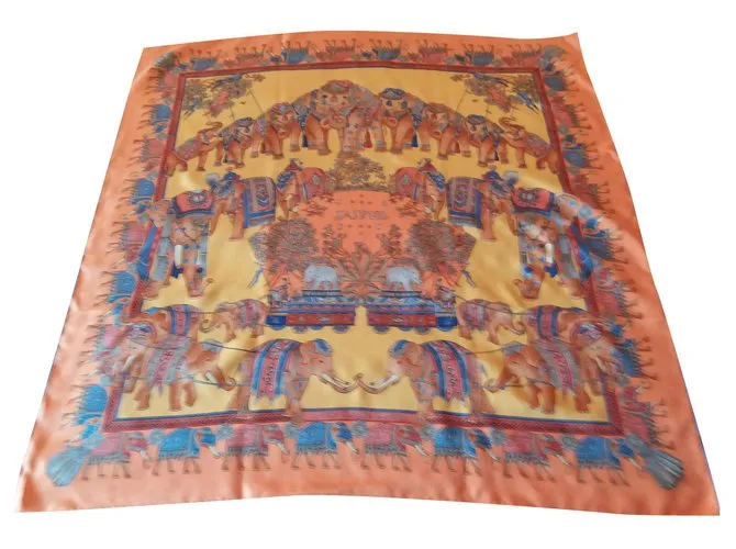Autre Marque Bufandas de seda Naranja 