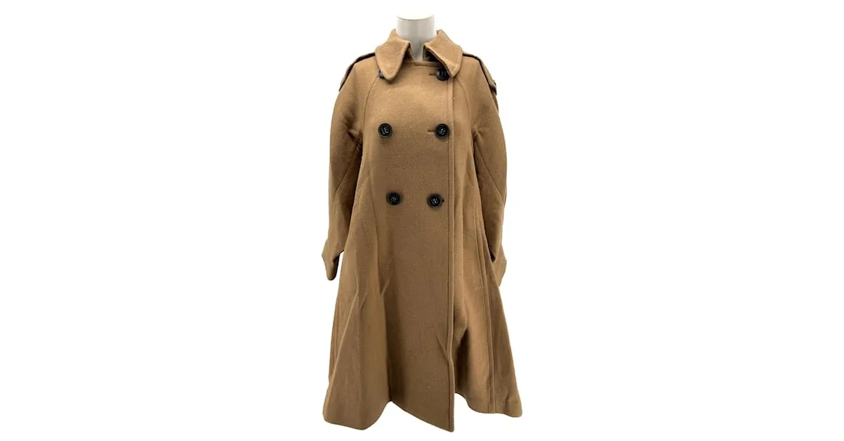 Autre Marque MANTU Abrigos T.fr 36 Lana Camello 