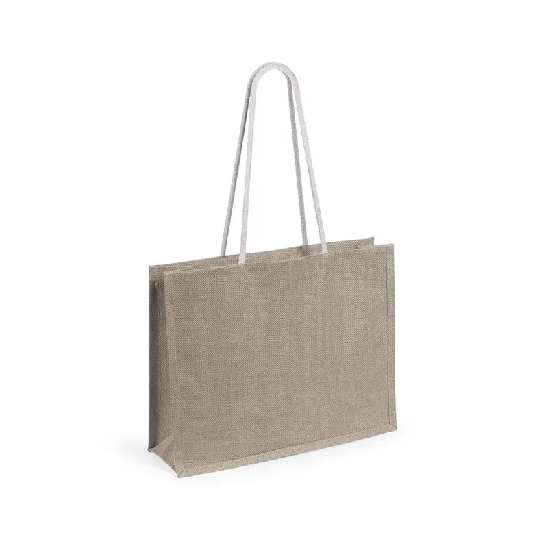 Bolsa de yute publicitaria con asas largas Hintol