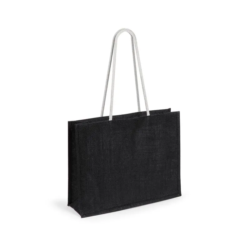 Bolsa de yute publicitaria con asas largas Hintol