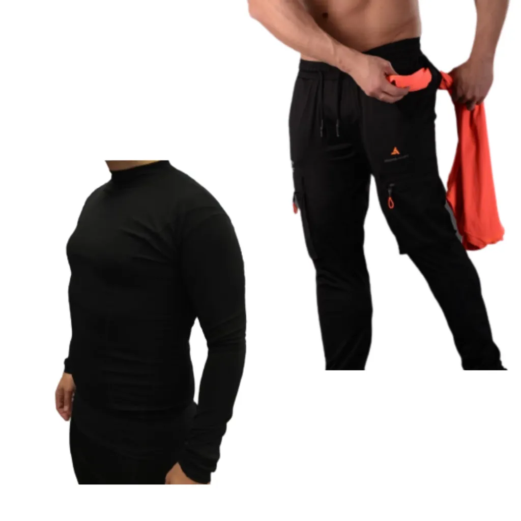 Combo U Inv! Pantalon Cargo +remera Termica Mangas Largas