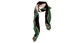 Karl Lagerfeld Bufandas de seda Negro Blanco Verde 