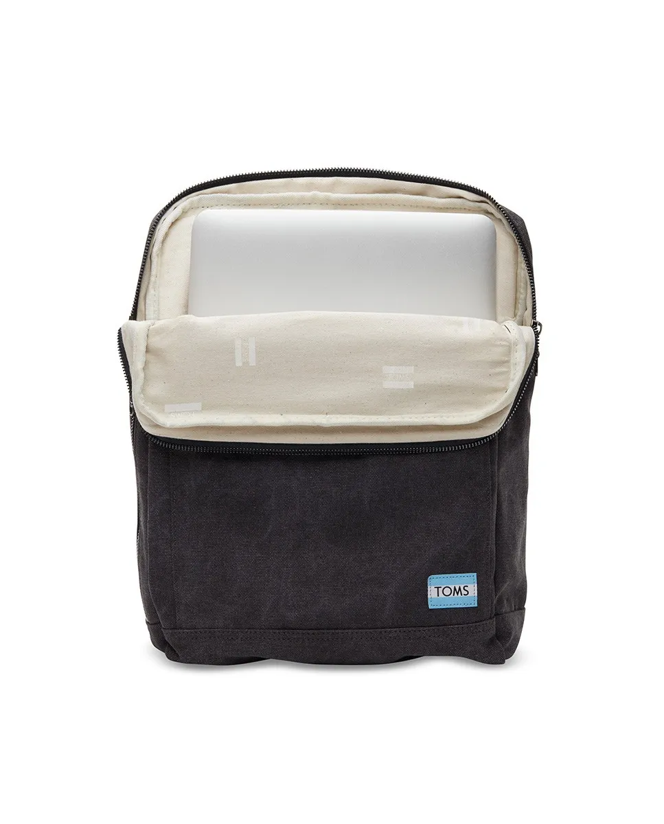 Mochila lona gris antracita