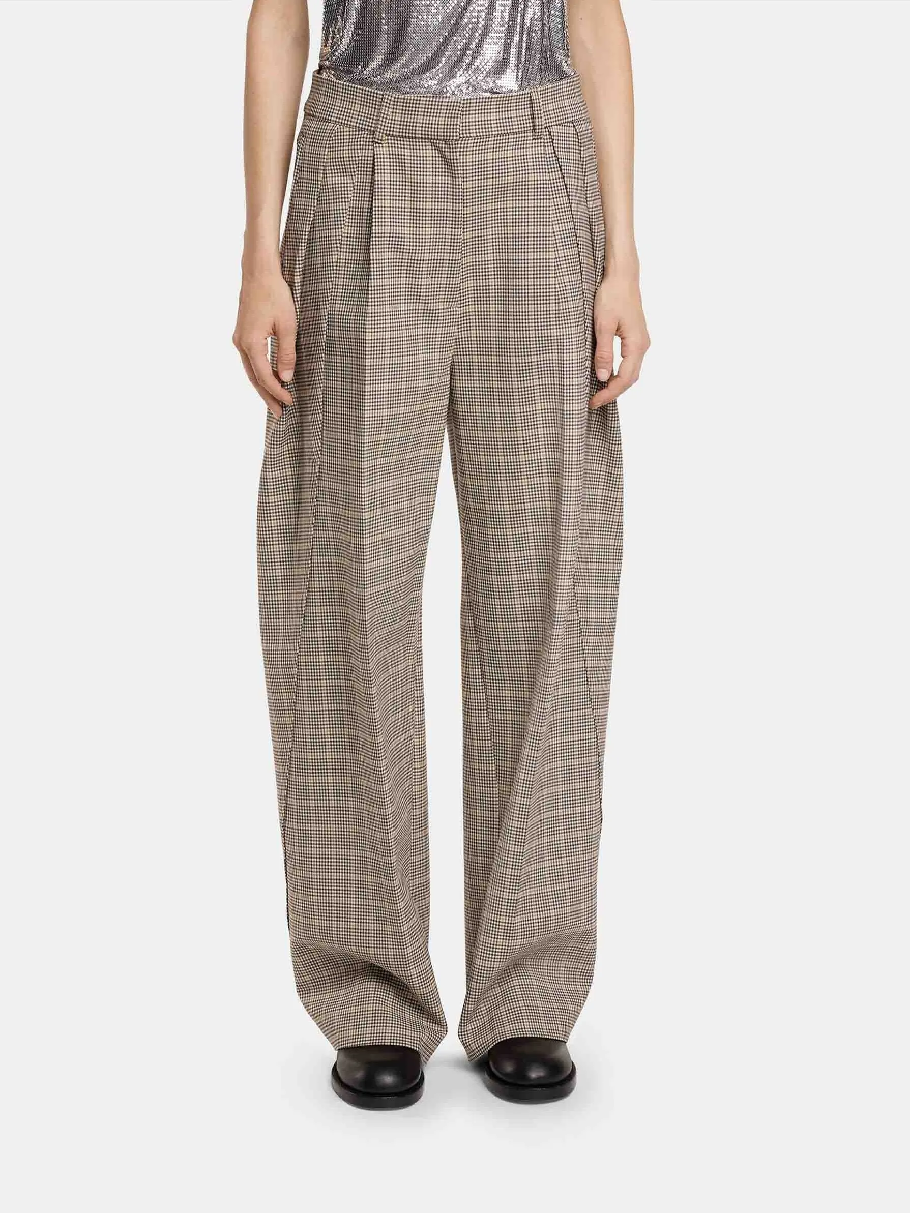 Pantalones Pinzas Lana