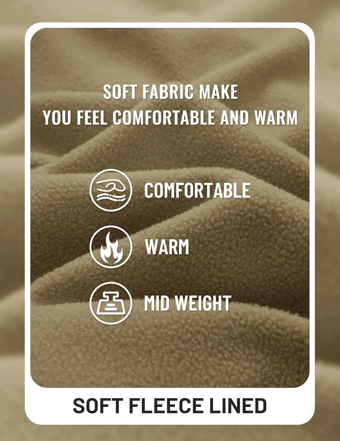 TACVASEN Chaqueta de Lana al Aire Libre para Hombres Ropa de Trabajo Chaquetas Térmicas Softshell de Invierno Chaqueta de Campin