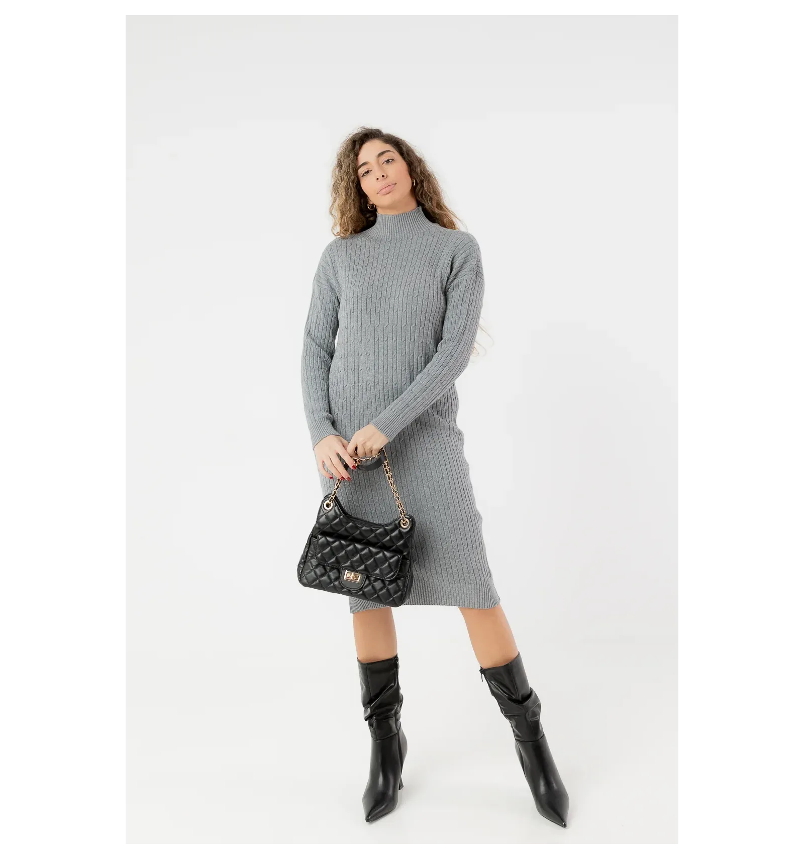 vestido disos - gris